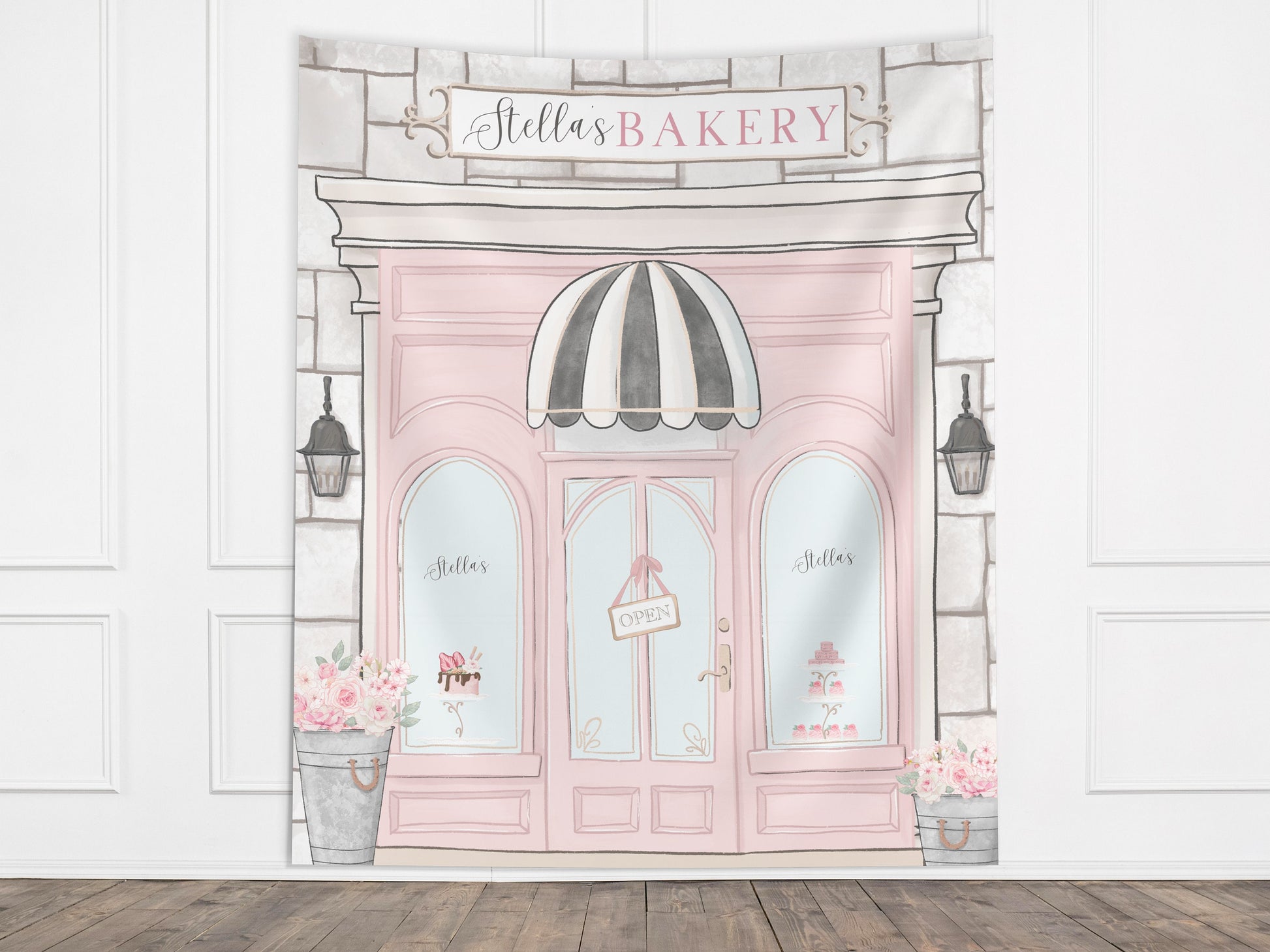 Patisserie Storefront Paris Bakery Birthday Banner